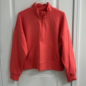 all in motion ribbed quarter zip